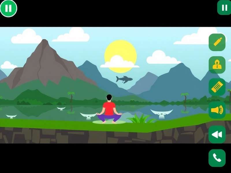 Yoga Frenzy Trek Game Screenshot